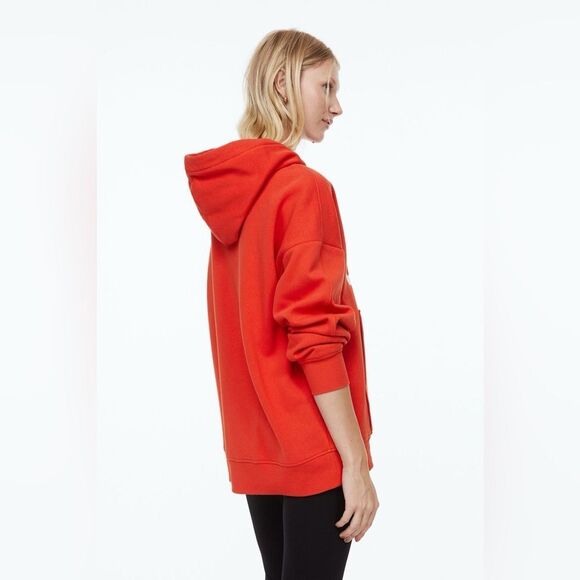 H&M UCLA Bruins Oversized Orange & White Hoodie Sweatshirt Size Large NEW - Picture 7 of 13